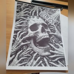 💀NEW 💀 2027 Skull Art Calendar